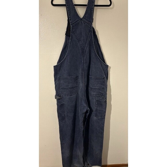 Carhartt FR Cat 2 Bibs Overalls Blue 44x30 Fair Condition - Picture 2 of 12